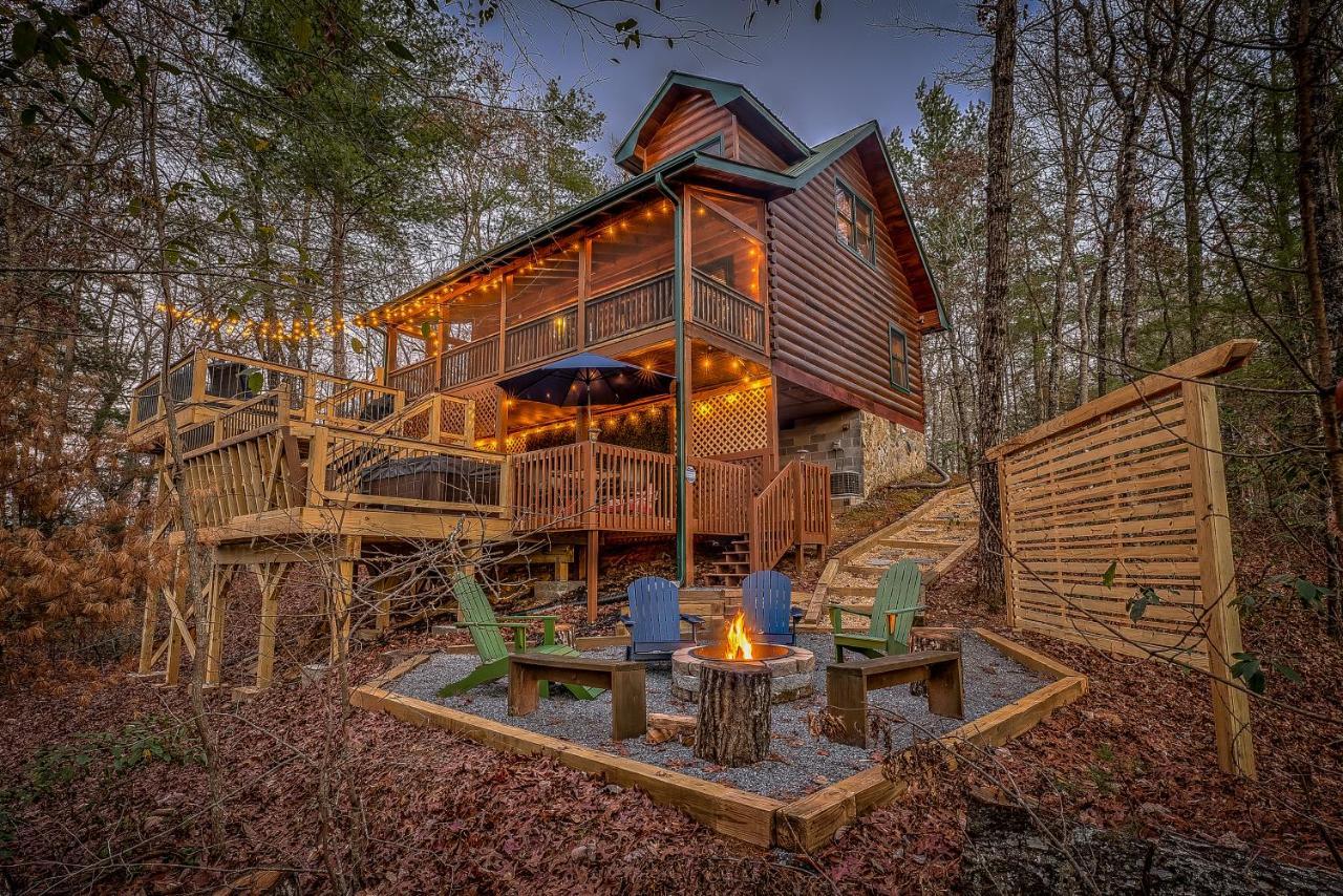 Golden Eagle Ga Cabin - Hot Tub, Firepit & Fast Wifi Blue Ridge Buitenkant foto